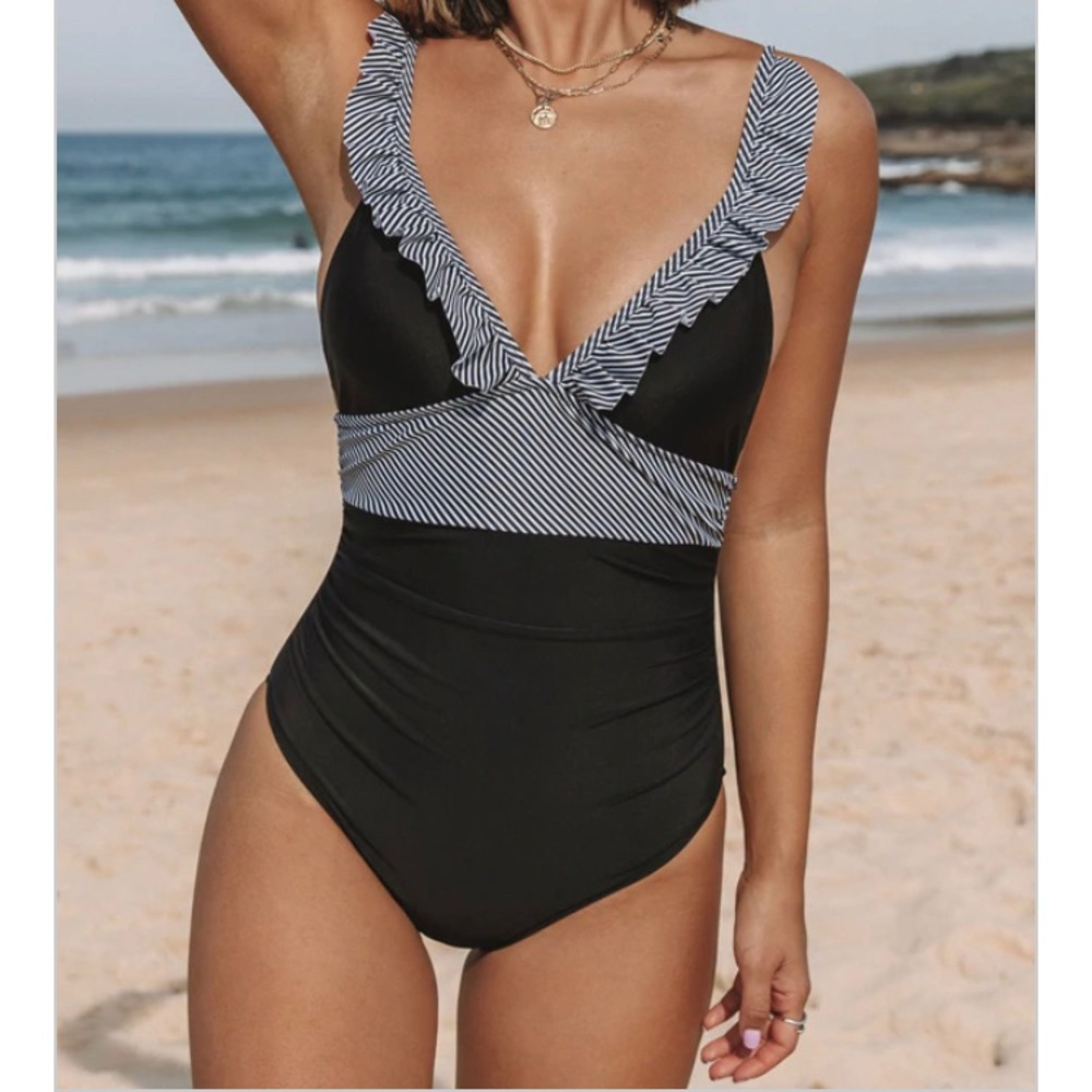 NWT Beachsissi NEW NEVER WORN size medium brand new one piece bathing suit